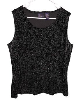 Laura Scott Vintage Sleeveless Blouse Women’s Size 16-18W